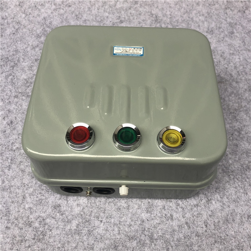 上海电器磁力起动器电磁起动器可逆正反转带按钮QC12-3/NH 20A10A