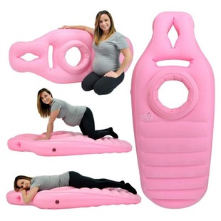 Cross-border PVC inflatable pregnant women mattress mattress concave and convex comfortable pregnant women O-type sleeping pillow inflatable sleeping mat sofa