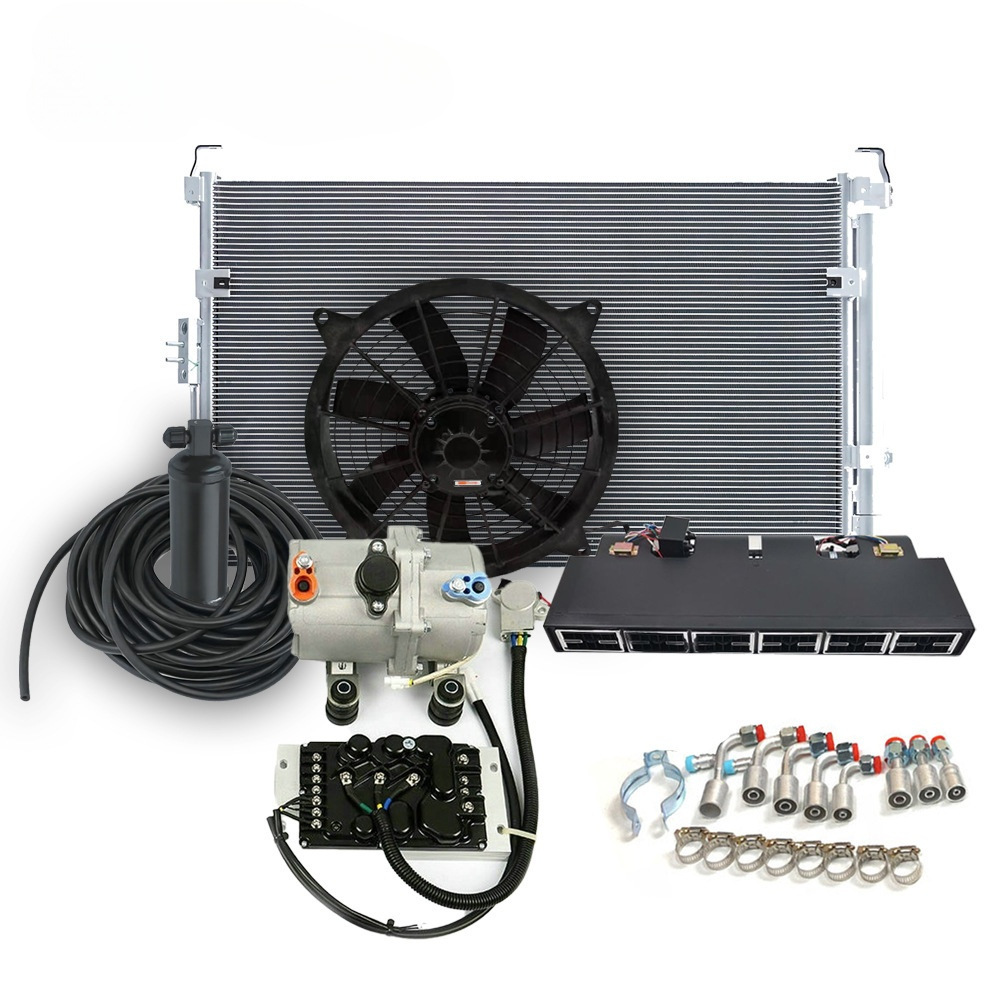 Car air conditioning kit 12v24v electric air conditioning system truck car beu-848-100 condenser kit