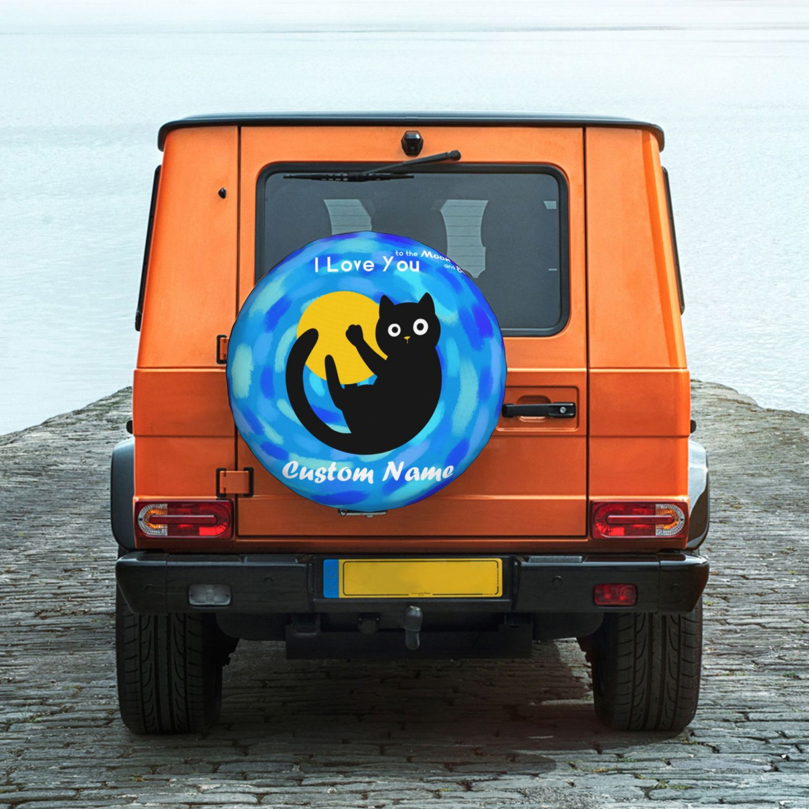Customized pattern dustproof Waterproof sunscreen anti-corrosion car tire cover spare tire cover