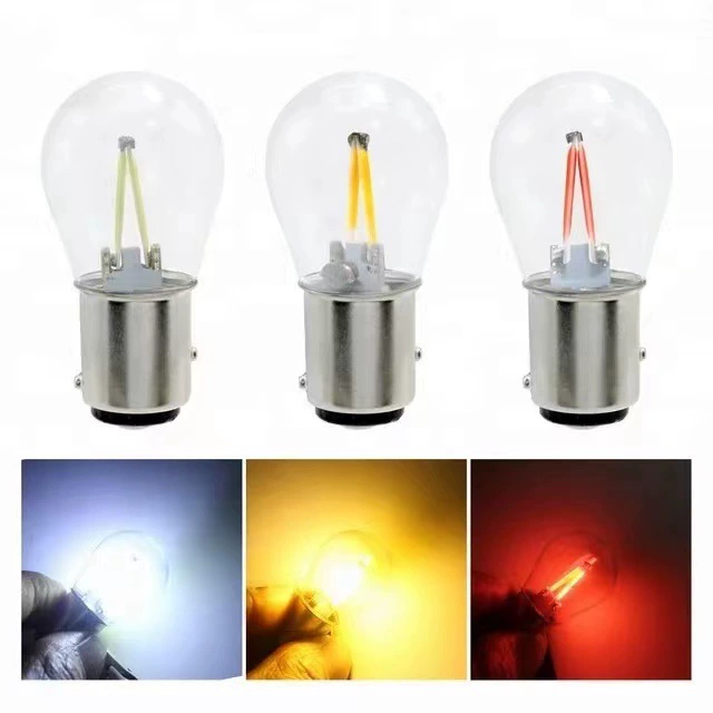 Внешняя торговля автомобиль светодиодный поворотник 1156 1157 стекло нить BAY15D стоп-сигнал светодиодный фонарь заднего хода COB