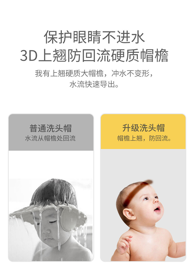 儿童洗头帽