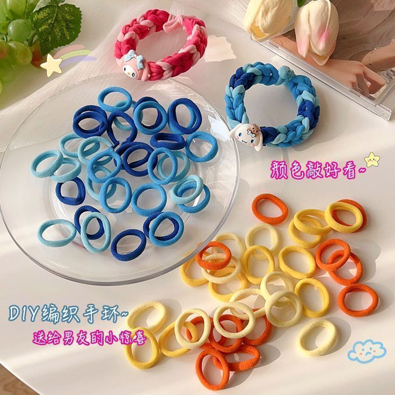 Couple DIY Braided Hand Rope Hair Band for Boyfriend Small Rubber Band Gift Handmade Homemade Headband