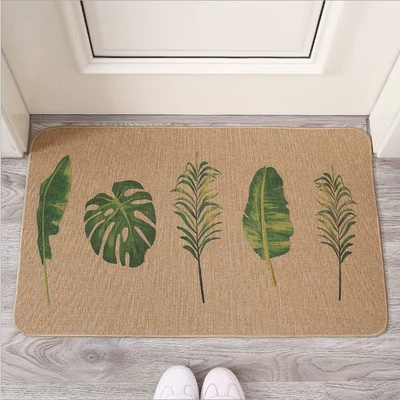 Avtomobil döşəmə paspasları – mat - leaves-4060cm-linen