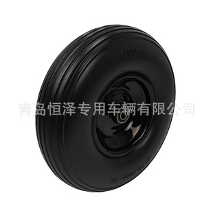 13inch Wear-Resistant Air-Free Pu Foam Wheels 4.00-6 Solid Polyurethane Tires for Trolleys Cross-Border