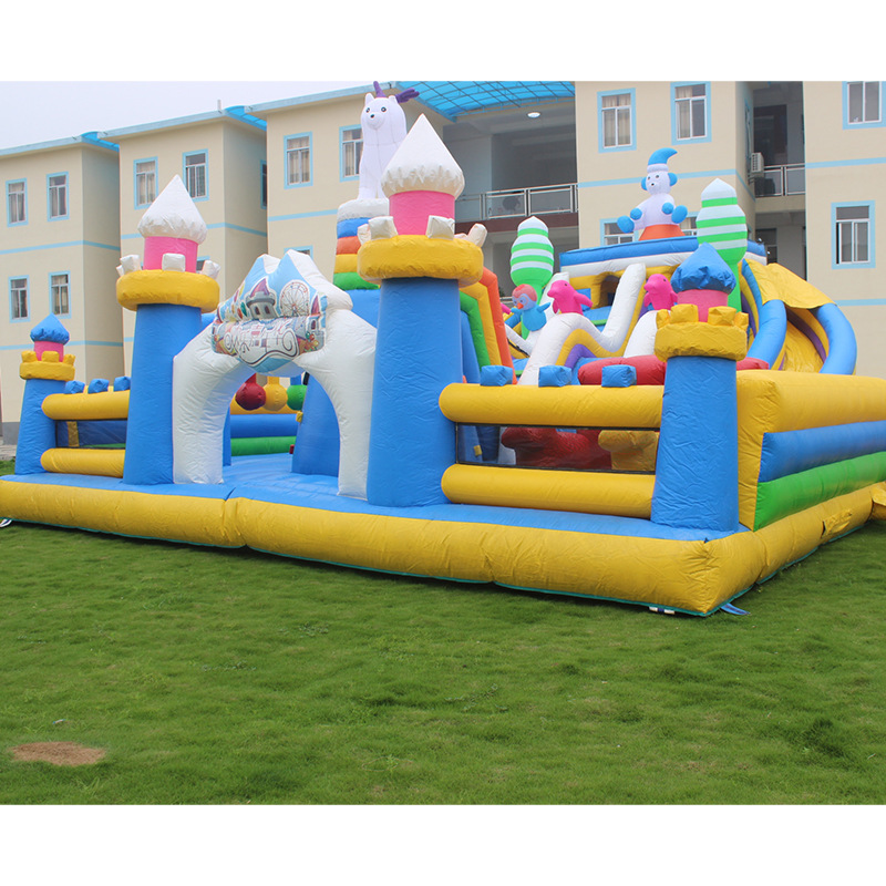 Paraíso de los niños Castillo travieso grande diapositiva al aire libre escalada Castillo combinación al aire libre Castillo inflable diapositiva trampolín