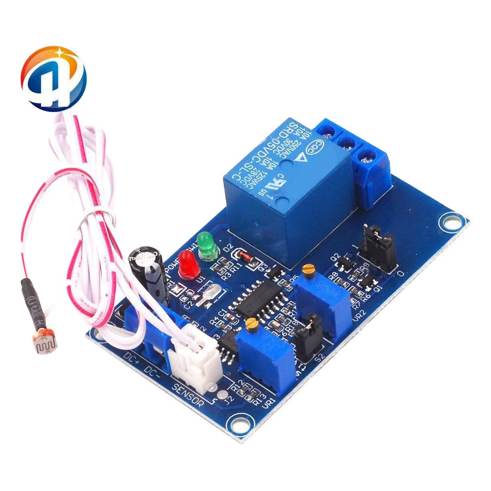Модуль реле датчика светочувствительного сопротивления 12 В Регулируемый переключатель задержки управления освещением без света