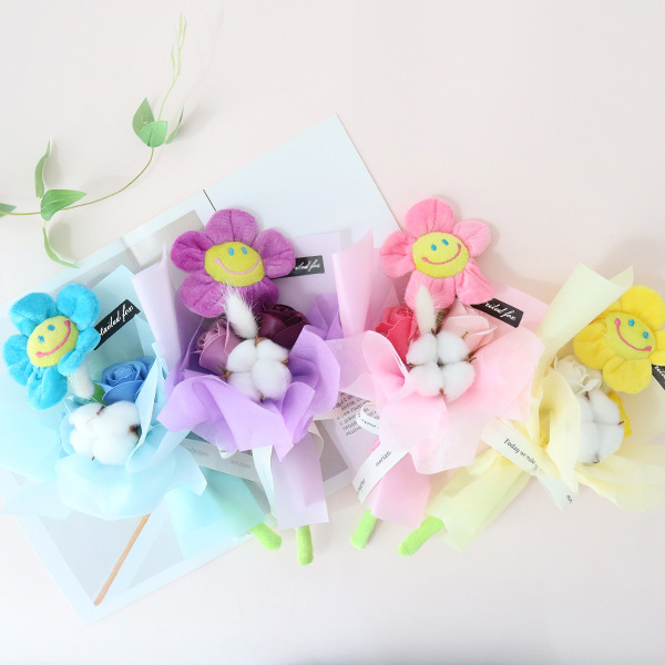 假花毕业 生日 送女朋友 闺蜜花束手工ins老师六一儿童节女孩