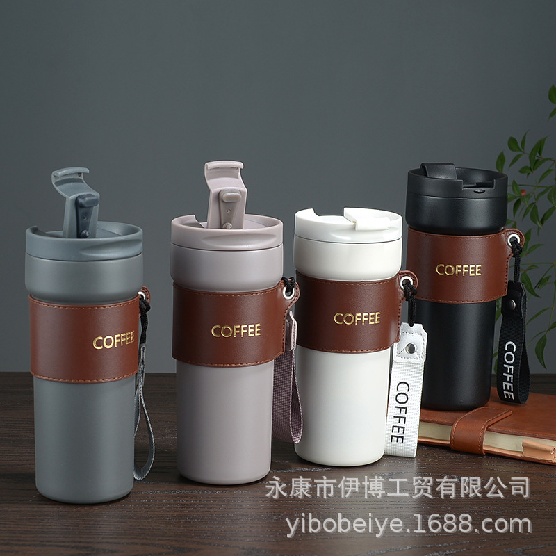 Taza taza de café de viaje de moda de aislamiento frío taza de vacío portátil de moda de alto aspecto