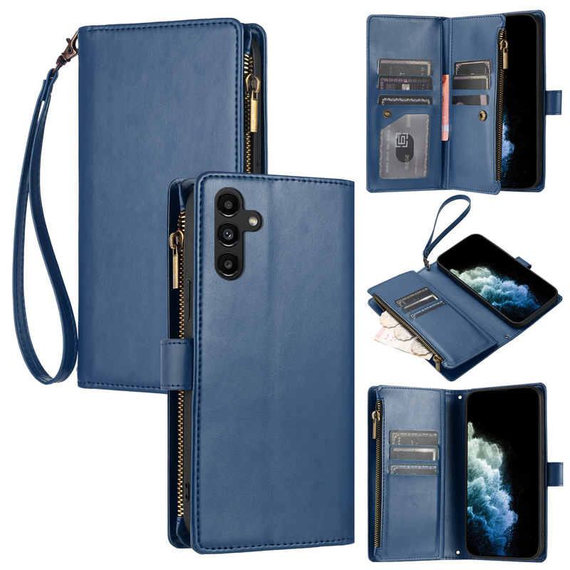 New Model Suitable for S25Fe Mobile Phone Leather Case S26 Edge Flip Cover Card Slot Zipper Wallet Business Protective Case