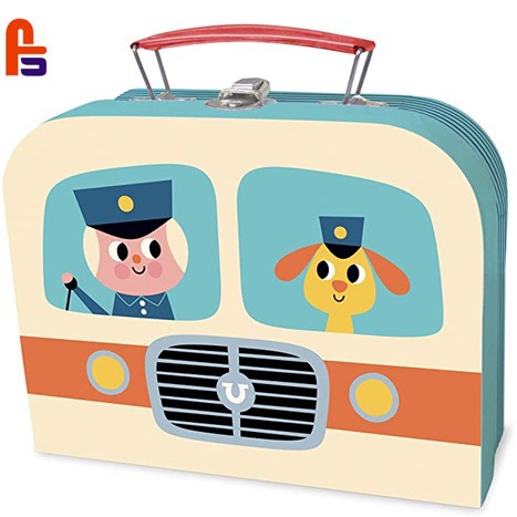 电子手表手提包装礼品盒 四色印刷纸板包装盒 彩色印刷可爱手提盒