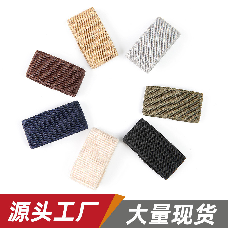 in stock wholesale twill stretch belt loop elastic circle pants belt belt loop tail clip webbing clip nylon