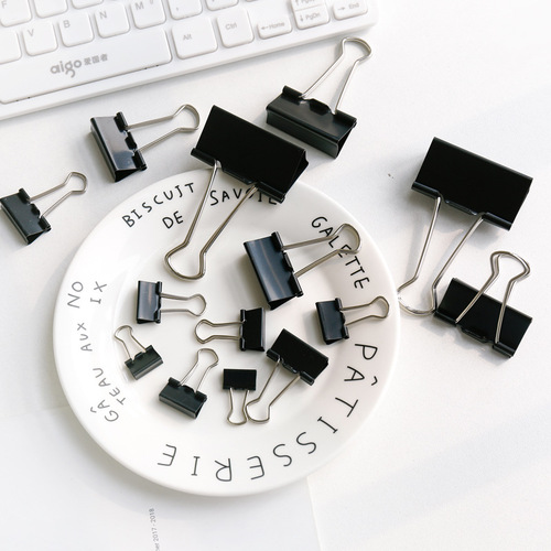 Black swallowtail clip, phoenix tail clip, long tail clip, ticket clip, file clip, small size office stationery clip, iron clip, test paper clip