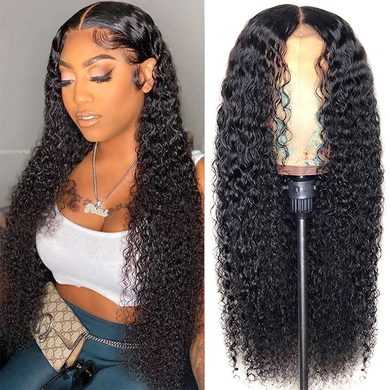 Matte High-Temperature Silk Lace Small Curl Tube Afro Long Curly Hair Extension Synthetic Chemical Fiber_voghion.com