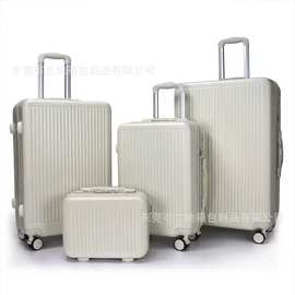 跨境ABS行李箱海关锁拉杆箱20寸登机箱万向静音轮24皮箱旅行箱