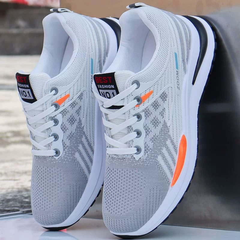 春秋季男鞋潮流防臭耐磨柔软户外网面跑步鞋情侣款2代鞋子休闲鞋