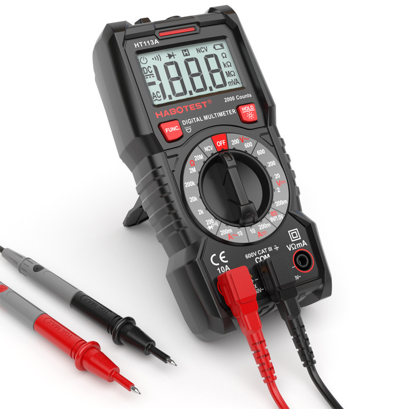 HABOTEST HUABO HT113A/B/C 고정밀 디지털 멀티 미터 지능형 화상 방지 전기 디지털 유니버설 미터