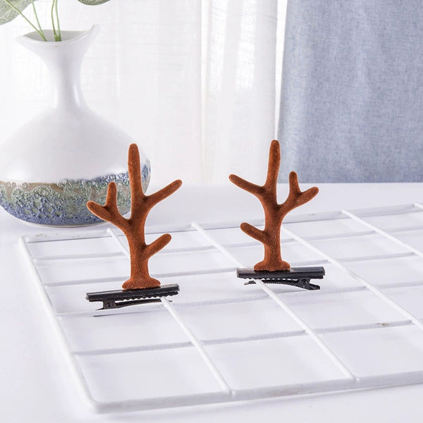 #6 new coffee color antlers pair