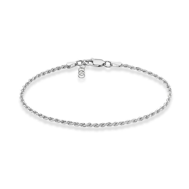 Amazon Cross Border 2mm 3mm Diamond Cut Braided Rope Chain Bracelet Stainless Steel Men's Bracelet Simple Men Amazon Cross Border 2mm 3mm Diamond Cut Braided Rope Chain Bracelet Stainless Steel Men's Bracelet Simple Men