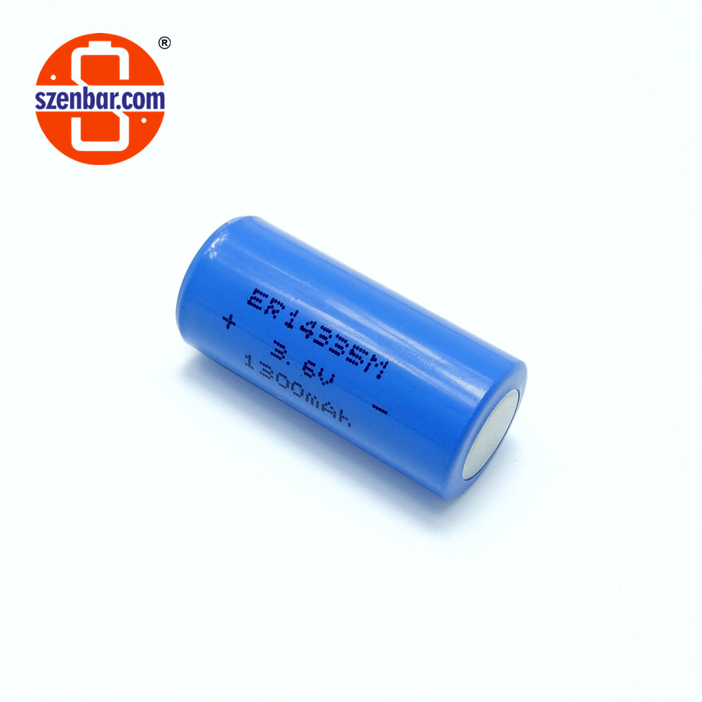 厂家制造ER14335M 2/3AA 1350mAh 水 电表使用锂亚电池UN38.3认证