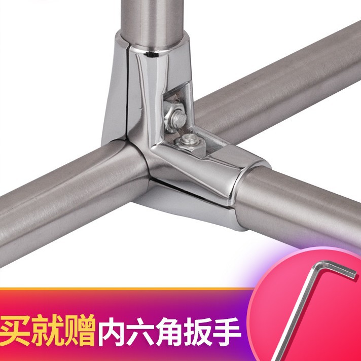 圆管25不锈钢管连接件 晾衣架配件展架紧固件接头货架固定件两通