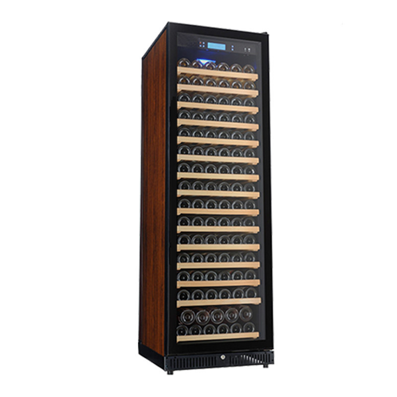 Pejer 168 temperatura constante y humedad gabinete de vino en stock vino tinto vertical refrigerador refrigerado taza colgante gabinete de vino tinto comercial