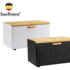 HausRoland家庭用収納ケース実木蓋新鮮保持パン箱トーストキャンディー菓子アクセサリー化粧品