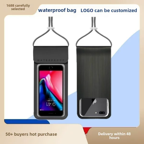Mobile Phone Waterproof Bag Touchscreen Swimming Diving Case Transparent Mobile Phone Bag Waterproof Bag Universal Takeaway Rider Mobile Phone Case