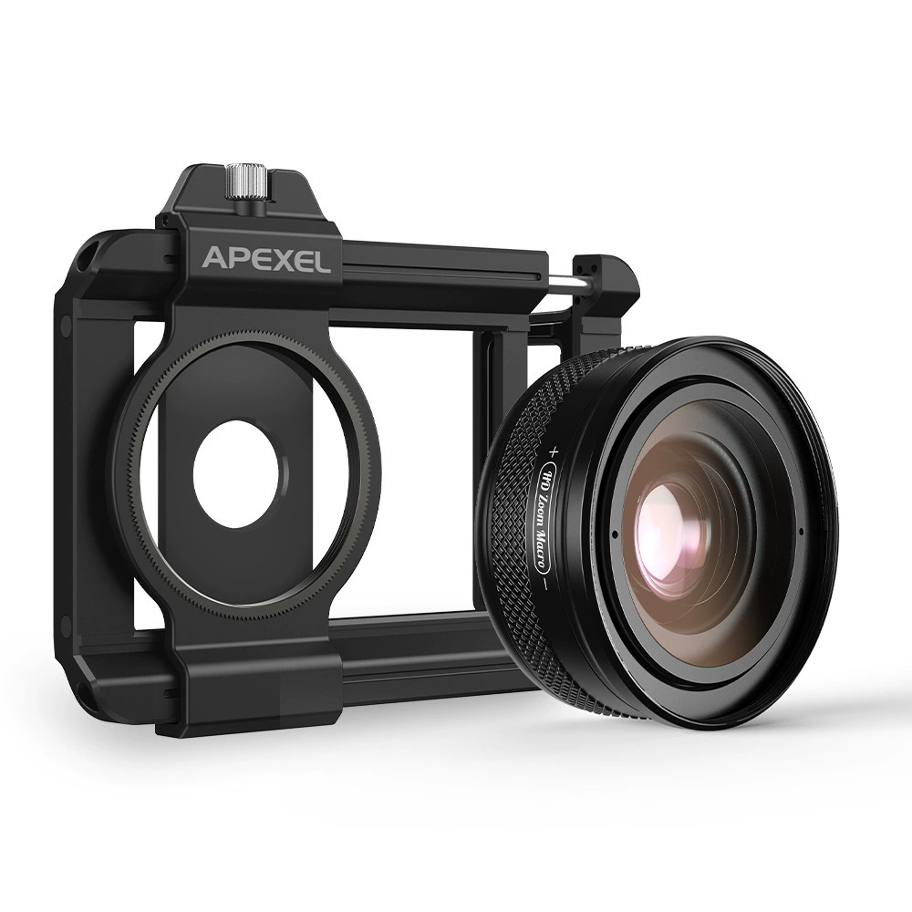 Apexel HD зонд-босонжная флора украшение крупным планом фотография ZM100 переменная фиксированная фокусировка макро для мобильного объектива
