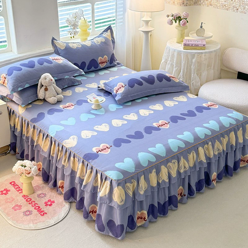 Double-layer bedspread for princess, sheet, Korean style, wholesale