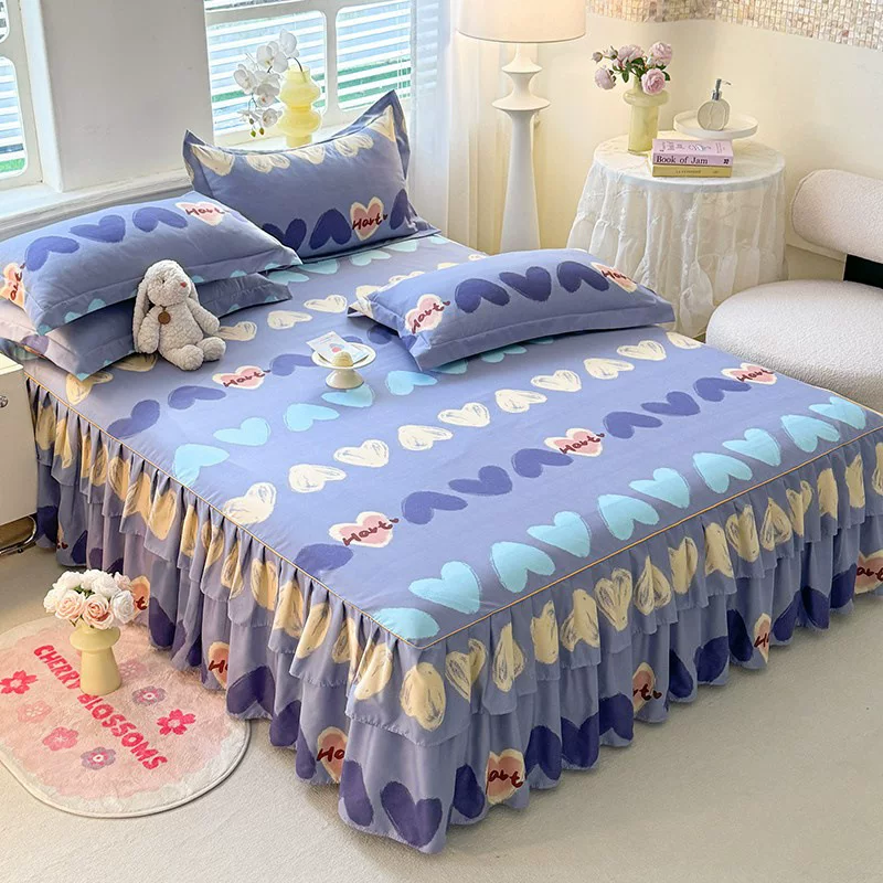 Double-layer bedspread for princess, sheet, Korean style, wholesale