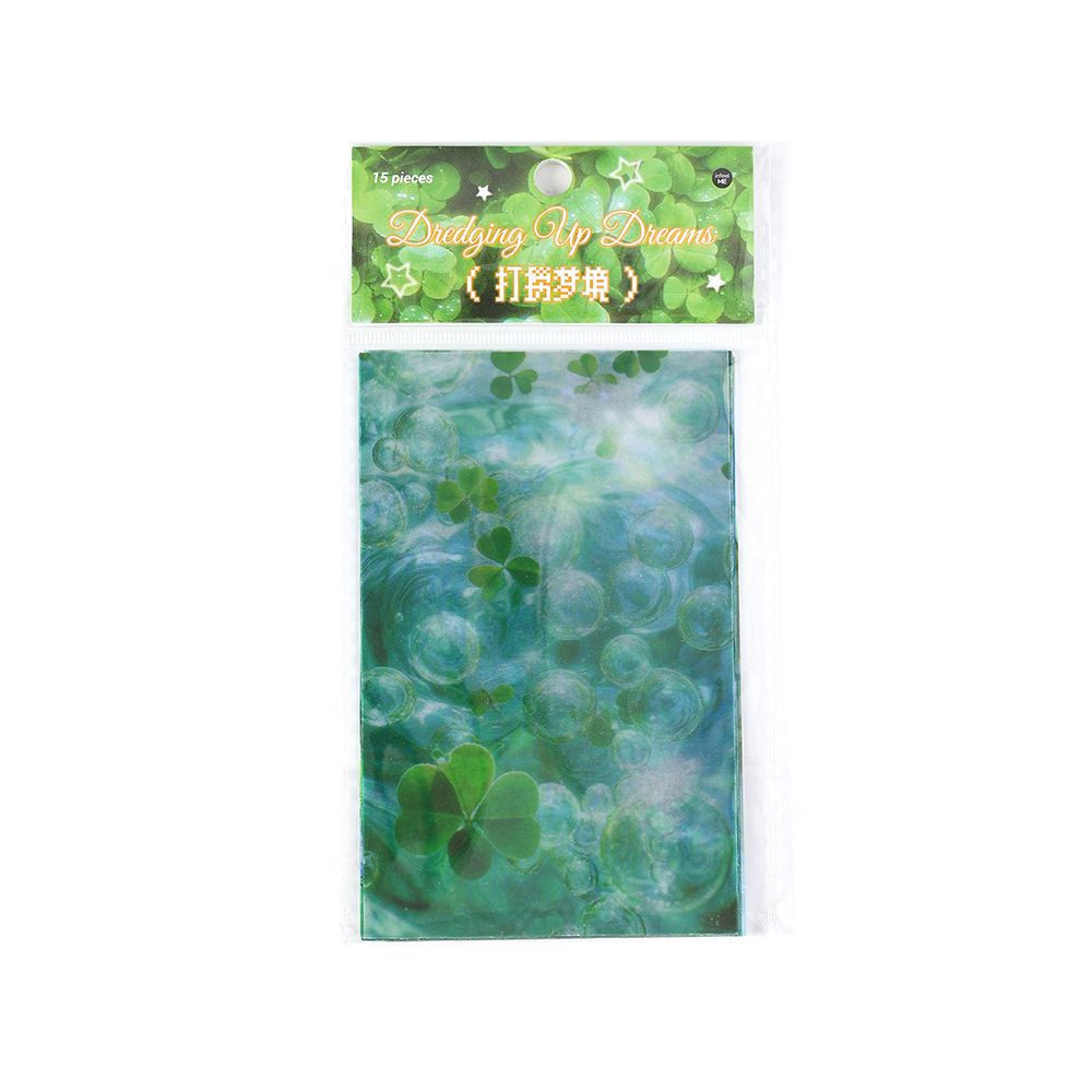 Infeel.Me Paquete de material de papel de sulfato Mirage blanco Tema natural Caja del teléfono móvil Decoración Cuenta de mano Material de bricolaje