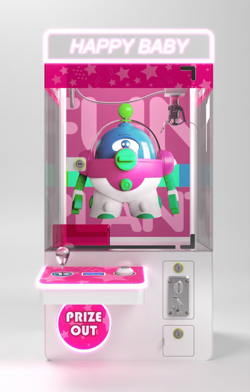 Máquina de garras para niños pequeños para empujar monedas Mini clip Máquina de gashapon para muñecas Uso doméstico Equipo de videojuegos de monedas