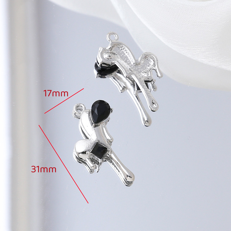 5g Weight Pendant Jewelry Making Type DIY Jewelry Accessories Classification 1 Piece Quantity Alloy Material Heart Shape, Bow Knot Pattern Plating Design Retro, Simple Style Style 1 Piece Alloy Heart Shape Bow Knot Pendant 15