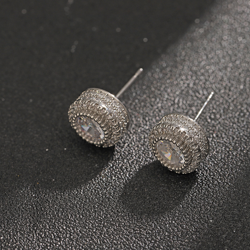 Cool Men’s Stud Earrings Minimalist Stainless Steel Hypoallergenic_voghion.com