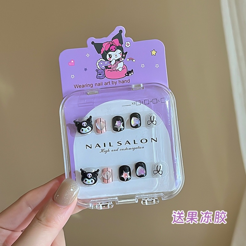Niños parches de uñas super lindas chicas lindas usan pegatinas de dibujos animados de uñas seguras desmontables parches de uñas al por mayor image 73