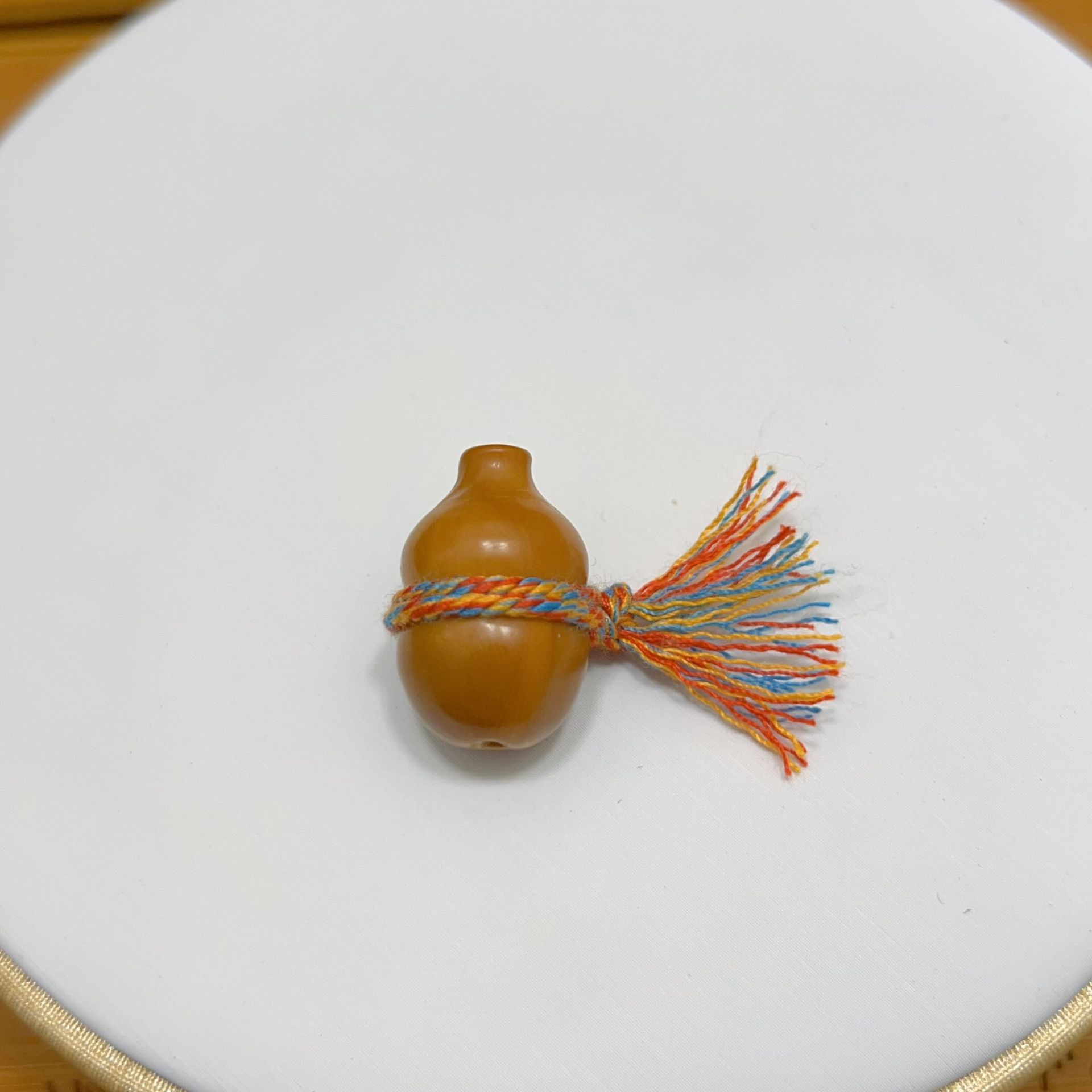 Natural olive core carving small gourd Wenwan accessories bracelet accessories loose beads spacer beads DIY jewelry