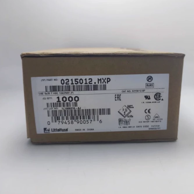 Оригинальный Litter 0215012.MXP параметры 12A 250V 5*20 задержка медленного плавления керамические предохранители трубки