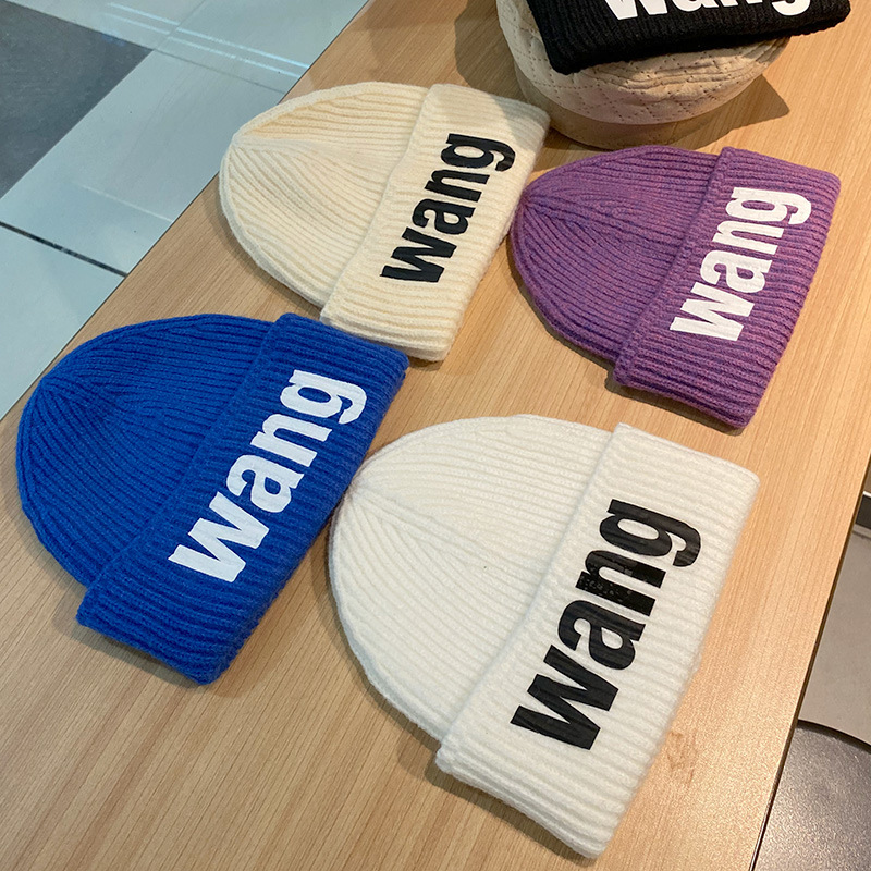 Bonnet en laine tricoté pour enfants, chapeau Ruffian 2024, nouveau bonnet pour hommes automne et hiver_voghion.com