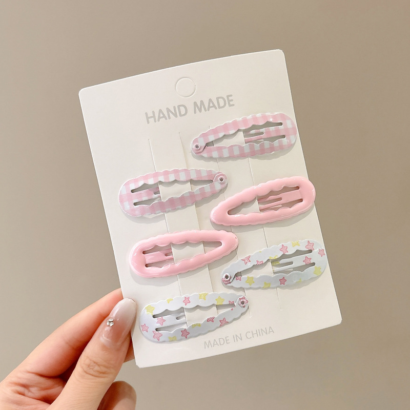 Horquilla de estrella colorida de dopamina, accesorio para el cabello para niños, horquilla con clip de flequillo lateral bonito para niñas, adorno para el cabello con clip BB.