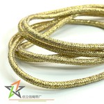 3mm闪金黄色金银丝包芯绳 深金属丝挂绳 饰品包装吊绳 抽绳束口绳