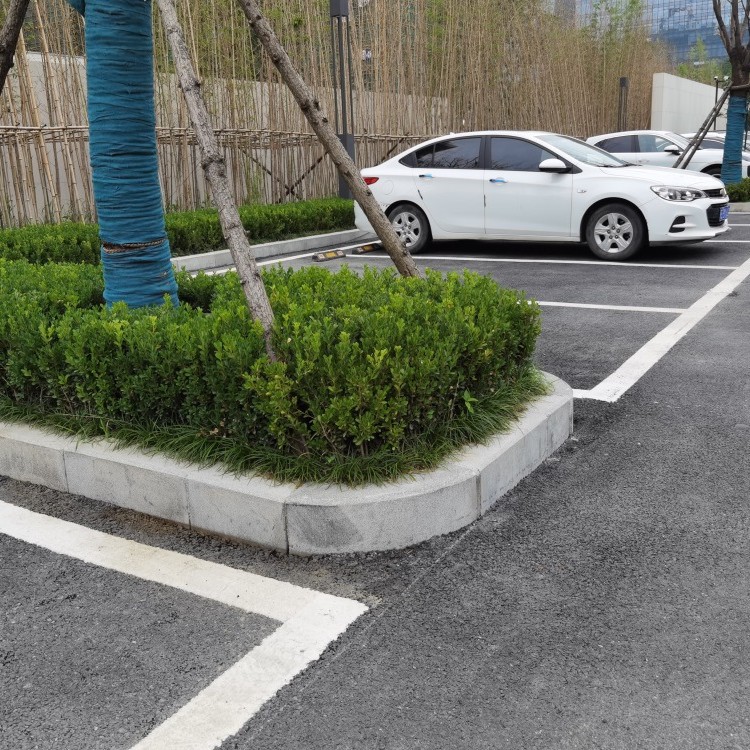 停车场收边侧石预制混凝土PC侧石仿芝麻灰路牙600*150*200