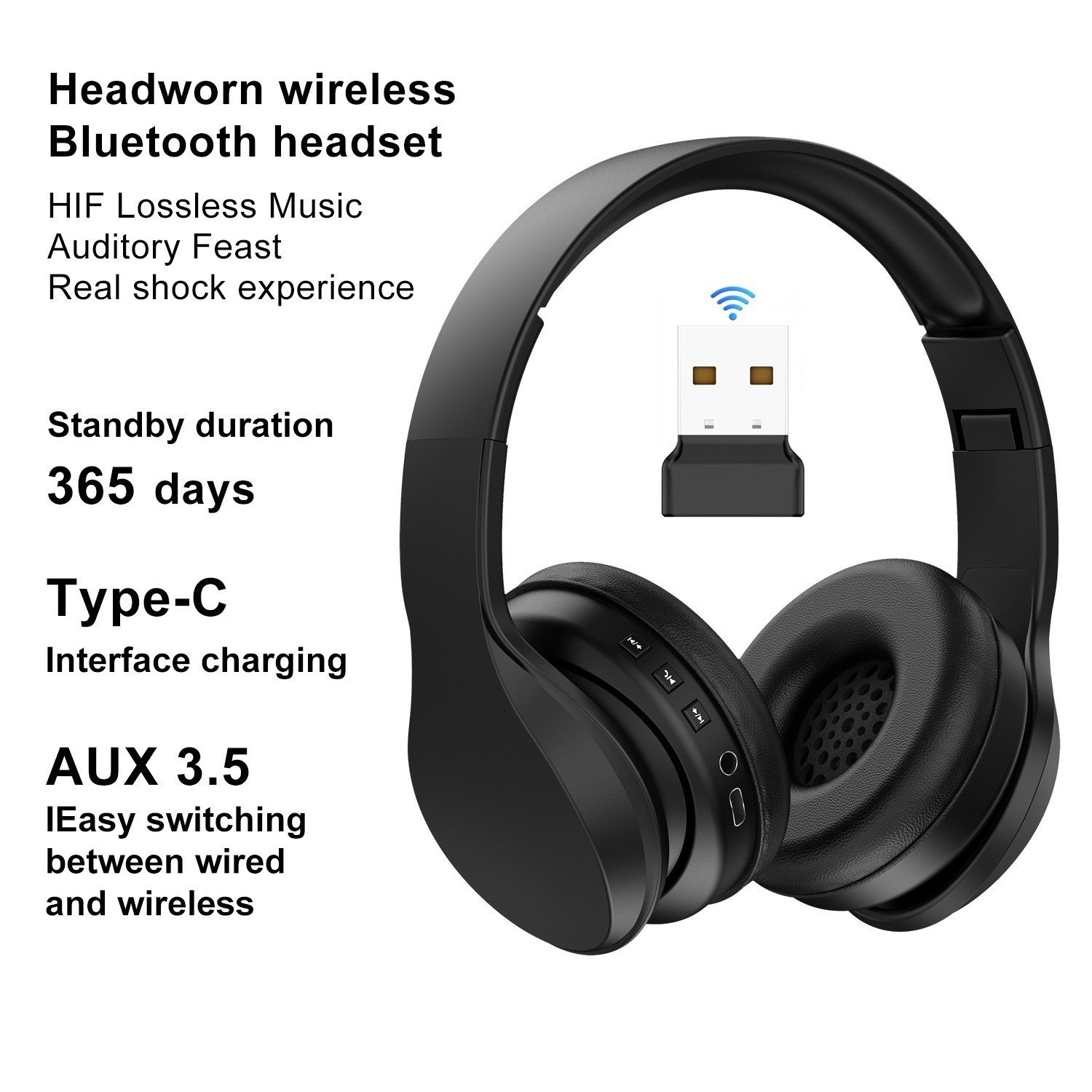 Auricular Bluetooth tipo-c carga rápida auricular inalámbrico bajo juego regalo Comercio exterior transfronterizo modelo privado BT