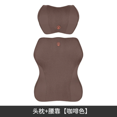 Headrest — Memory Foam Headrest, Lumbar Support - ordinary-headrest-ordinary-lumbar-support-brown