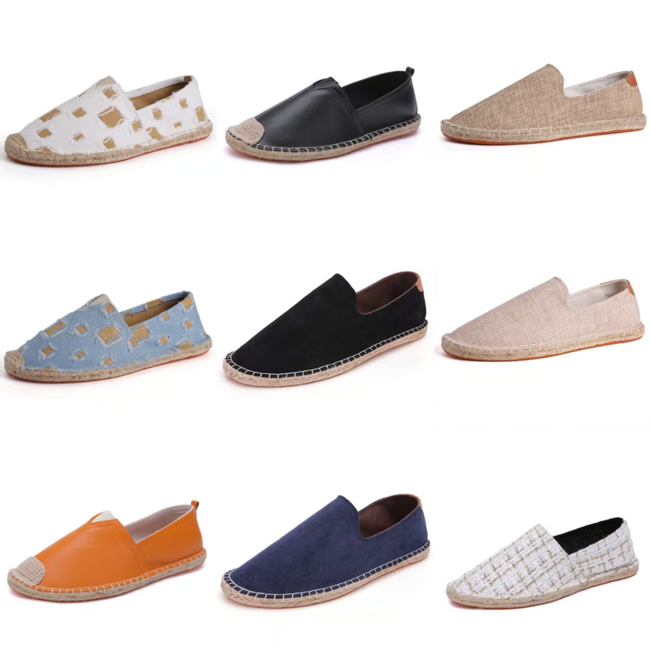 Cross-Border Wear-Resistant Canvas Men's Shoes, Breathable Lazy Slip-Ons for Walking, Old Beijing Linen Handmade Cloth Shoes, Casual Sneakers