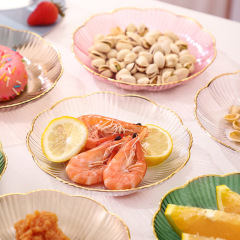 家庭用の骨を吐く皿のテーブルのごみの骨の皿の桜の軽食の皿の軽い豪華なデスクトップのおかずの皿の食品級の骨の皿
