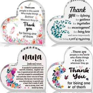 Cross-border Acrylic Love Ornaments Transparent Brand Decorations Ornaments Anniversary and Holiday Gifts for Relatives