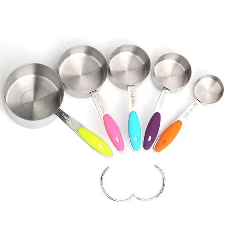 Measuring cup stainless steel, measuring spoon, set scaled