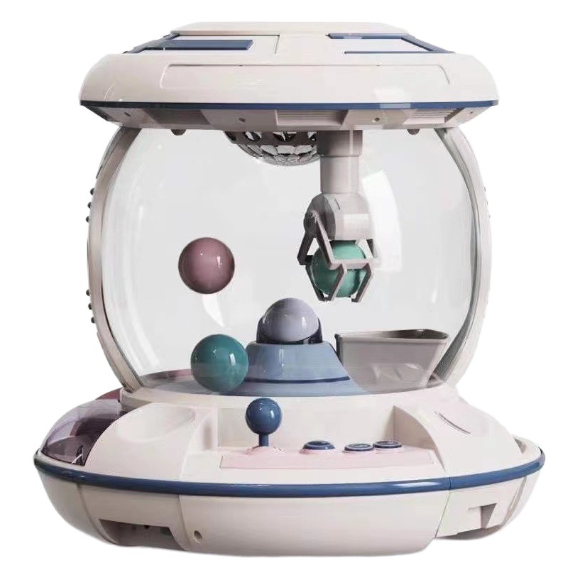 Máquina de muñeca de agarre de espacio juguete para niños mini máquina de muñeca de clip de hogar máquina de torsión de huevo para niños bola de clip Cai Xukun mismo estilo