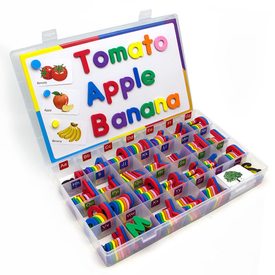 Magnetic English letters magnetic stickers English 26 letters teaching aids toys Amazon cross-border exclusive children's toys